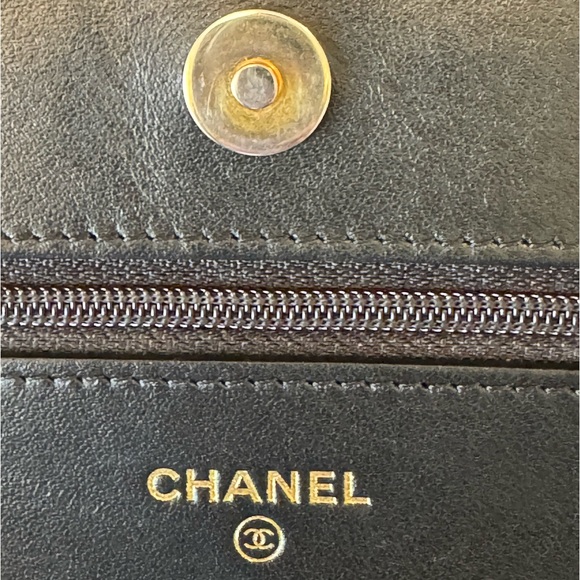Authentic Chanel WOC caviar black gold hardware. - Picture 8 of 13